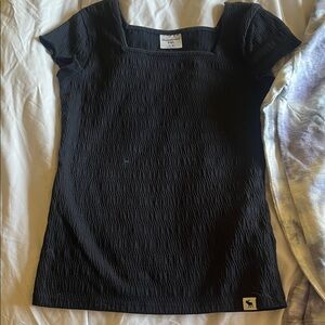 Bundle deal: Abercrombie & Fitch black tee and pink hoodie sweatshirt.